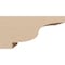 Ekena Millwork 5"W x 10"D x 5"H Wide Newport Rough Cedar Woodgrain TimberThane Corbel, Primed Tan CORUR05X10X05NEWRCPR - alternate 3